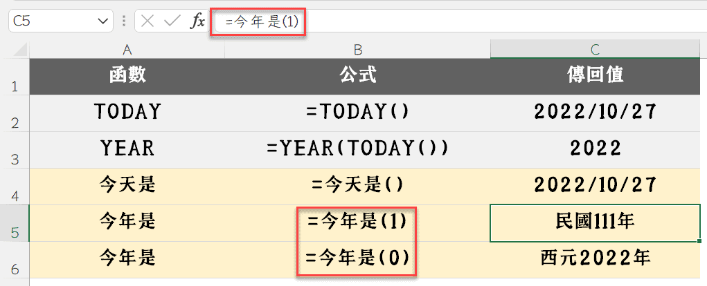 VBA Function用法：1行程式碼寫出Excel自訂函數