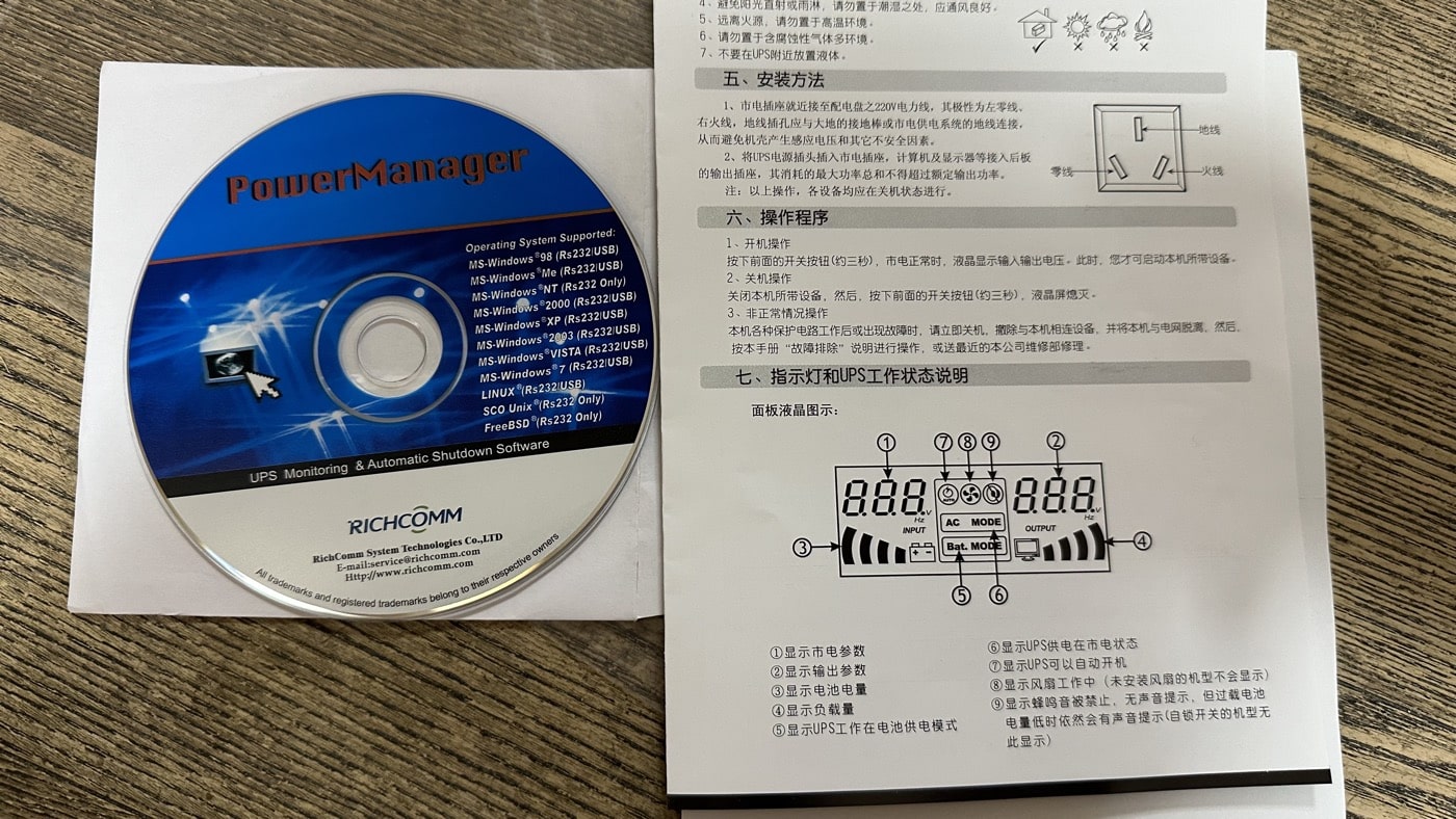 四、光碟及說明書