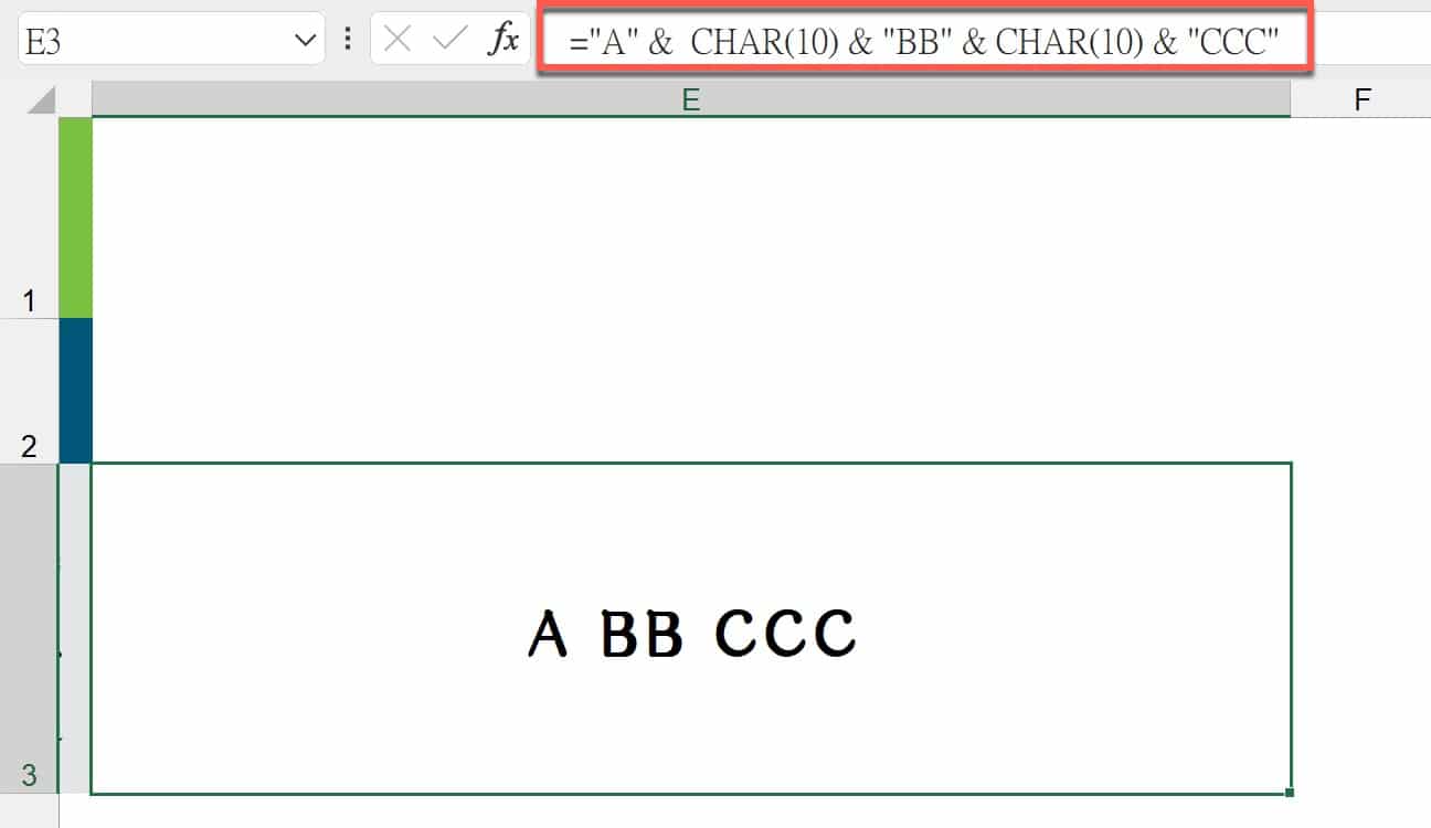 四、CHAR公式用法
