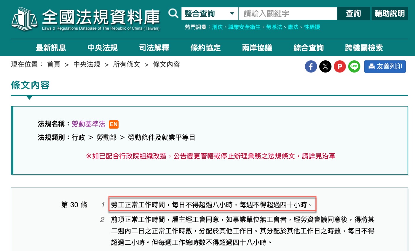 三、勞動基準法條文